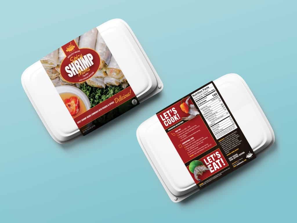 Seafood Product Label Design