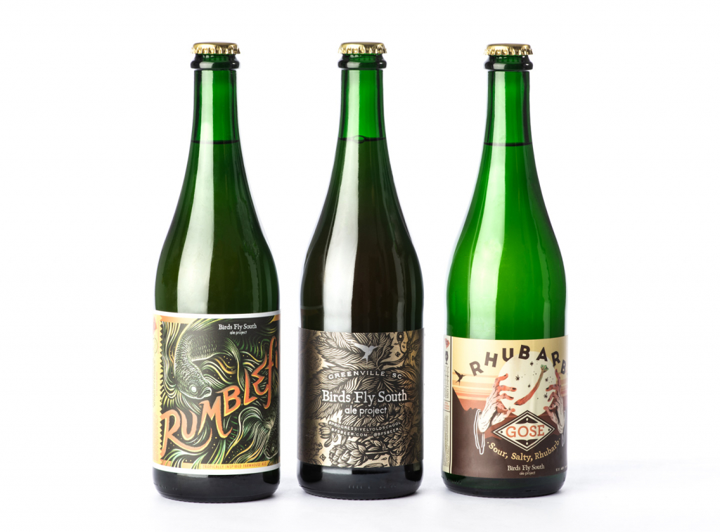 Glass beer bottle labels