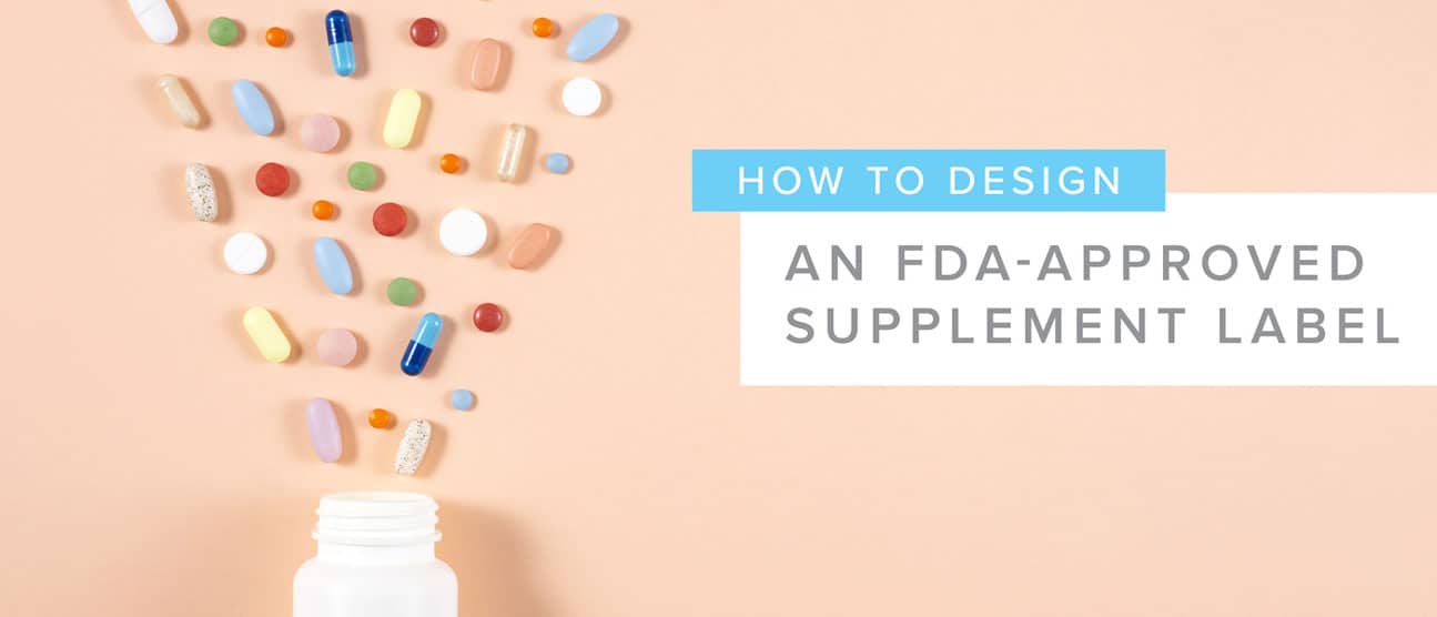 FDA approved supplement label