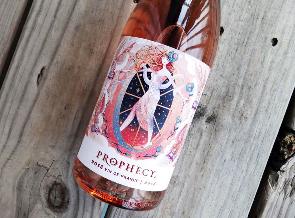 A bottle of Prophecy Wines Rose.