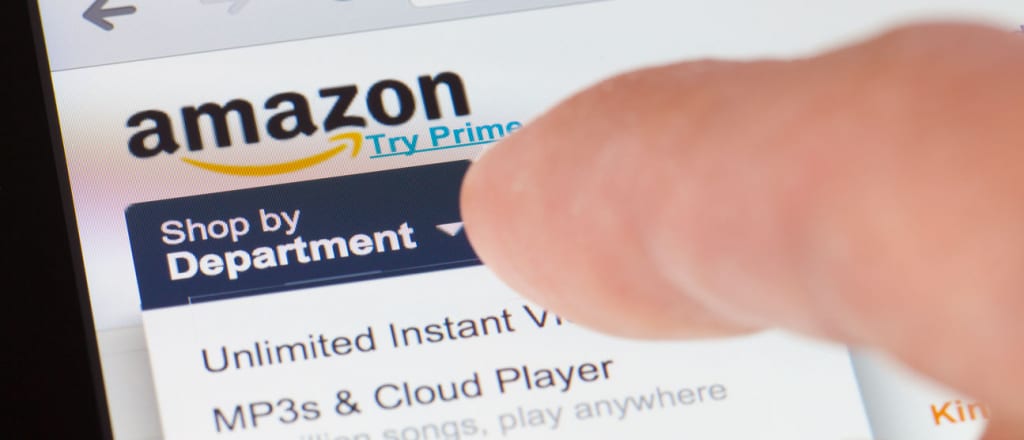 Online shopping on Amazon