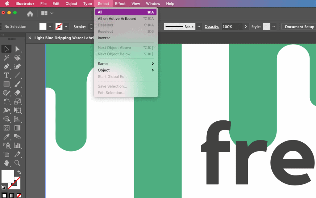 adobe illustrator tapered labels