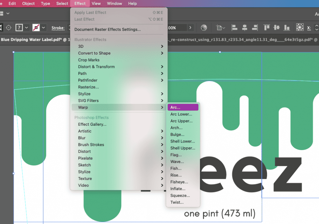 creating arc in illustrator