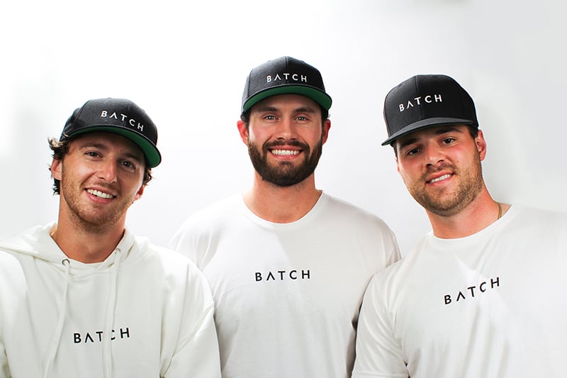 BATCH CBD founders Dennis, Griffin, and Nick