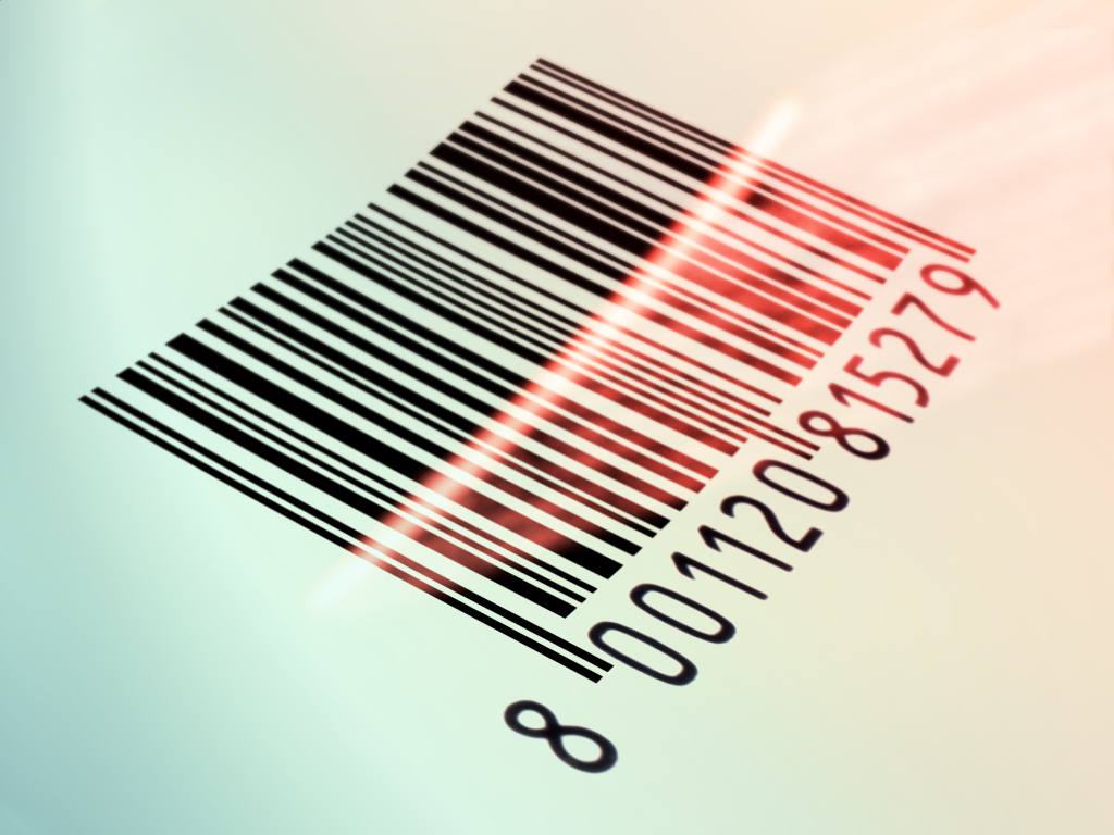 Barcode being scanned