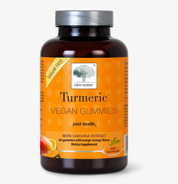 new nordic tumeric supplement label packaging