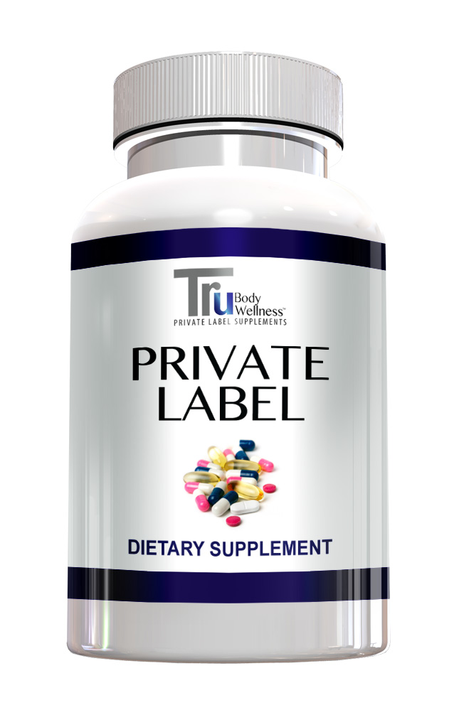 private label dietary supplements bottle from tru body wellness