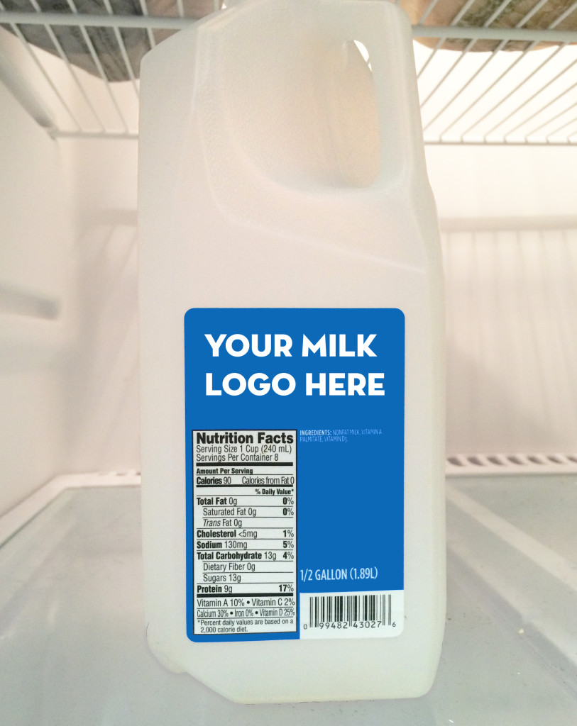 Custom Milk Jug Label