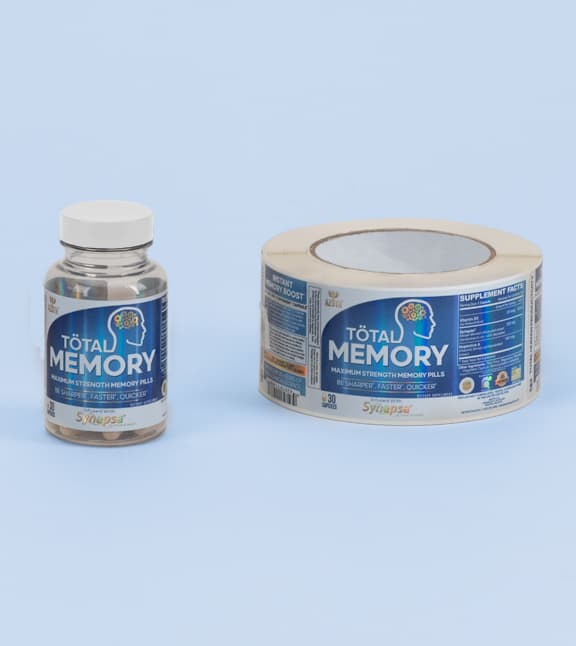 Rainbow Holographic Plastic Labels