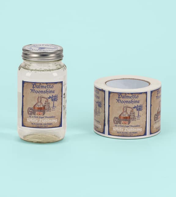MetallicPlastic Jar Palmetto Teal meta