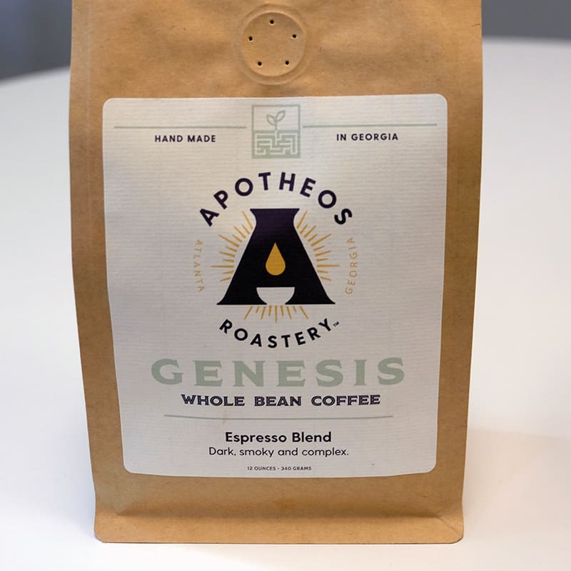 coffee packaging with degassing valve