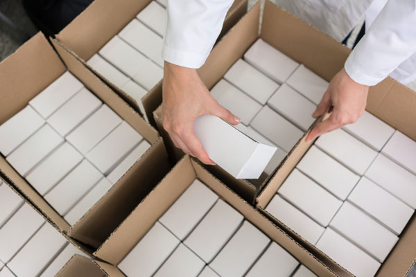 product packaging order in box