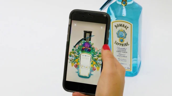alcohol bottle label using AR source mrpcap.com