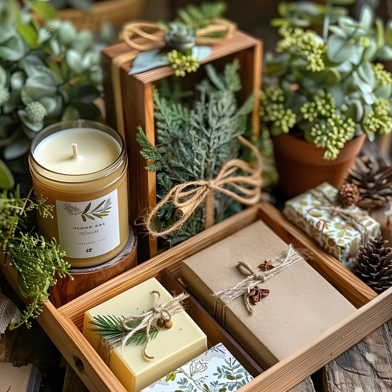 candle boxes fall seasonal candles